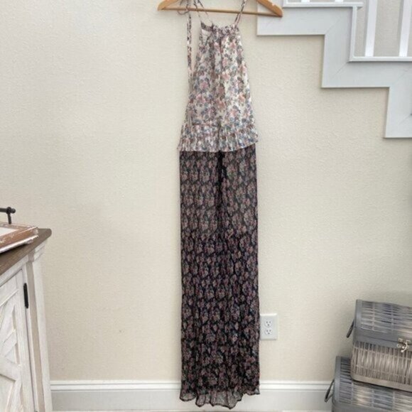 Anthropologie Foxiedox Antonia Pleated Maxi Floral Dress Size NWT XS MSRP $180 - Picture 4 of 14